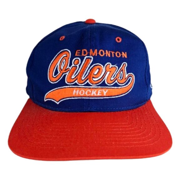 NHL EDMONTON OILERS STARTER Classic Trucker Hat Embroidered OIlers Hockey - Picture 1 of 14